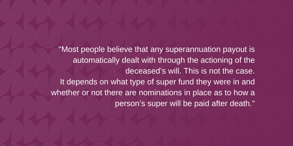 Superannuation on blended families