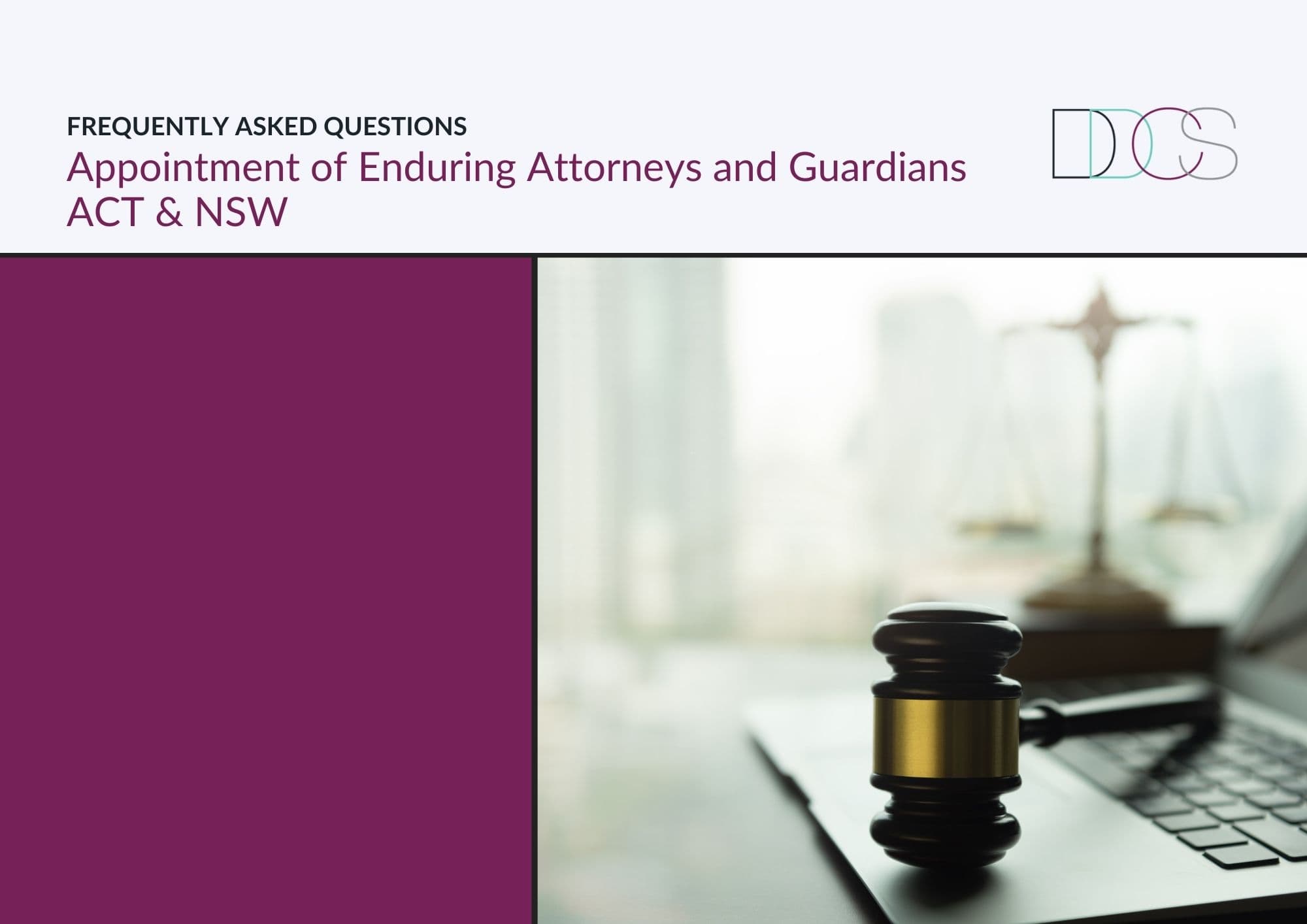 Enduring Power Of Attorney ACT NSW DDCS Lawyers