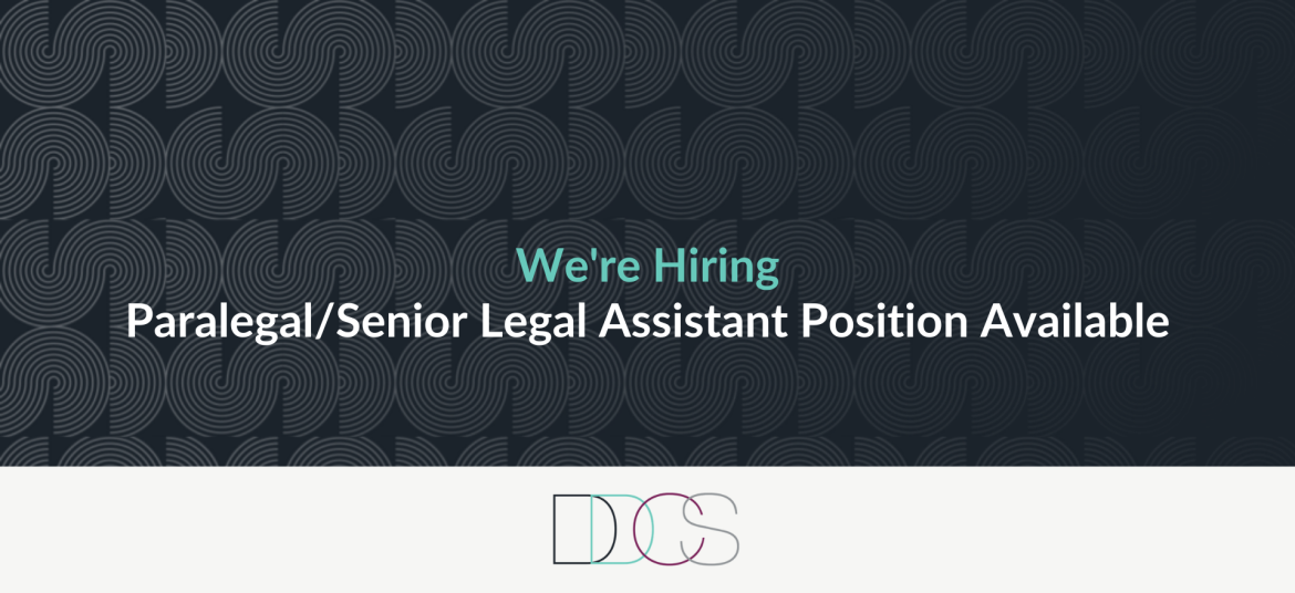 Position Available: Paralegal or Senior Legal Assistant